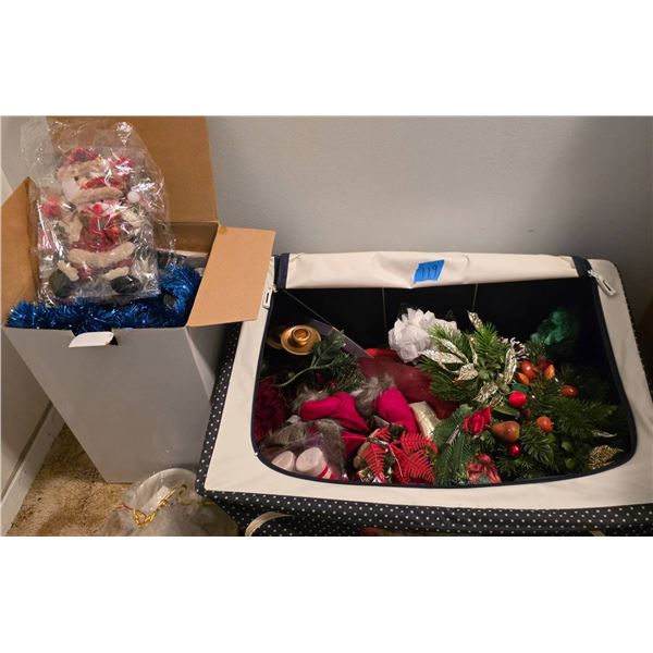 Christmas Decorations in Storage Containers