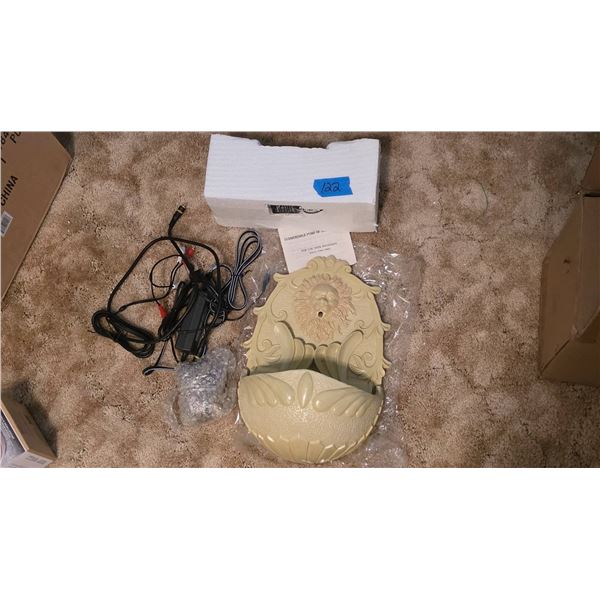Wall-Mounted Lion Head Fountain with Electrical Components