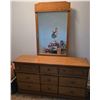 Image 1 : Wooden Dresser with Mirror and Multiple Drawers