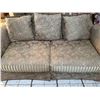 Image 6 : Classic Upholstered Sofa with Floral and Striped Design
