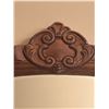 Image 7 : Solid Wood Hall Mirror with White Marble Top and Carved Details