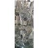 Image 5 : Cut Glass Crystal Decanter Set with Ten Glasses and Bell