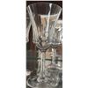 Image 6 : Cut Glass Crystal Decanter Set with Ten Glasses and Bell