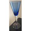 Image 2 : Five Cambridge Glass Company Colored Crystal Flutes