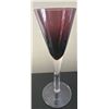 Image 3 : Five Cambridge Glass Company Colored Crystal Flutes