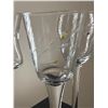 Image 3 : 11 Hand-Painted Glass Stemware with Intricate Floral Designs