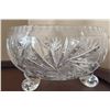 Image 5 : Four Crystal Lead-Bohemian Style Fruit Bowls on Feet