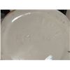 Image 5 : White Ceramic Pitcher and Basin Set with Blue Accents and Scalloped Edges