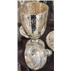 Image 2 : Mercury Glass Apothecary Jars and Ribbed Decorative Vase