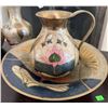 Image 7 : Brass Decor Collection with Hand-Painted Floral Designs, Made in India