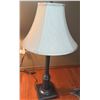 Image 3 : Table Lamps with Fabric Shades and Black Bases