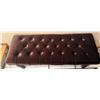 Image 2 : Tufted Velvet Upholstered Bench with Wooden Legs