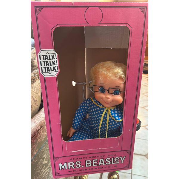Vintage Mattel Talking Mrs. Beasley Doll in Original Packaging