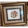 Image 4 : Four 3D Framed Artwork Pieces with Floral and Figurative Themes
