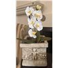 Image 4 : Three Decorative Stone-Look Planters with Ornamental Detail