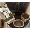 Image 5 : Three Decorative Stone-Look Planters with Ornamental Detail