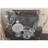 Image 1 : Crystal Glasswares Including Dispenser, Pitcher, Vase, and Decorative Pieces