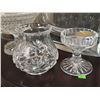 Image 4 : Crystal Glasswares Including Dispenser, Pitcher, Vase, and Decorative Pieces