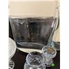 Image 8 : Crystal Glasswares Including Dispenser, Pitcher, Vase, and Decorative Pieces