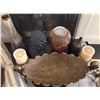 Image 2 : Decorative Lot Including Vase, Bowl, Candles, and Accessories