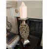 Image 4 : Decorative Set of Candle Holder, Lidded Canisters, and Trinket Box