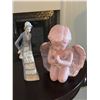 Image 1 : Pink Praying Angel Figurine and Woman Figurine Set