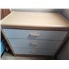 Image 4 : Bedroom Furniture Twin Headboard, Mattress, Boxspring, Rails, Nightstand, 3-Drawer Dresser