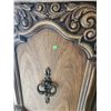 Image 4 : Wooden Armoire with Ornate Panels and Storage Drawers