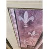 Image 3 : Framed Print with Fleur-de-Lys, Urn, and Orchid Design, 36 x 42 Inches