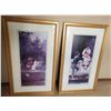 Image 1 : Framed Prints Behind Glass of Courtship 24.5 x 42.5 Inches Each