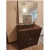 Image 7 : Painted Wood Dresser with Mirror, 32 x 16 x 32