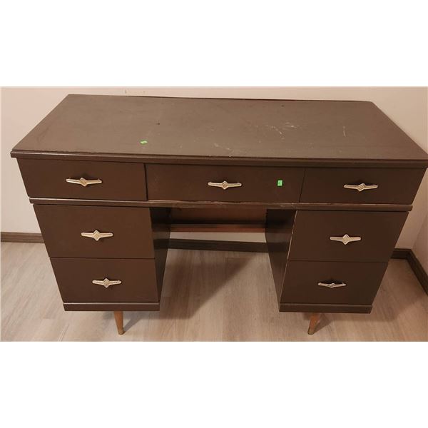 Brown Painted Vintage Desk