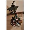 Image 5 : Holiday Decorations Lot: Tree Skirt, Train Decor, Floral Centerpieces, Santa Village Displays