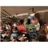 Image 6 : Holiday Decorations Lot: Tree Skirt, Train Decor, Floral Centerpieces, Santa Village Displays