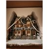 Image 8 : Holiday Decorations Lot: Tree Skirt, Train Decor, Floral Centerpieces, Santa Village Displays