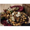 Image 9 : Holiday Decorations Lot: Tree Skirt, Train Decor, Floral Centerpieces, Santa Village Displays