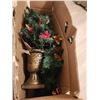 Image 8 : Traditions 27-Inch Animated Victorian Couple Holiday Decor and NOMA 4-Foot Lighted Porch Tree Set