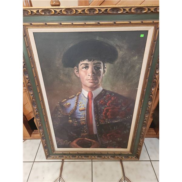 Framed Matador Portrait Print by Barbara Welch, 32 x 44 Inches
