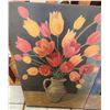 Image 2 : Floral Paintings on Canvas Depicting Poppies and Tulips