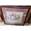 Image 1 : Framed Limited Edition Print by Lena Y. Liu, Basket of Hydrangea, Under Glass