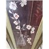 Image 2 : Floral Still Life Print on Board in Decorative Frame, 21.5 x 41.5 Inches