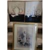 Image 1 : Three Art Prints Featuring Teapots and Floral Artwork