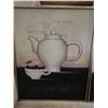 Image 2 : Three Art Prints Featuring Teapots and Floral Artwork