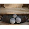 Image 5 : Metal Tray, Decorative Wood Balls, and Framed Print Under Glass
