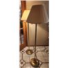 Image 1 : Brass Floor Lamps with Pleated Fabric Shades