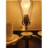 Image 4 : Brass Floor Lamps with Pleated Fabric Shades