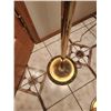 Image 5 : Brass Floor Lamps with Pleated Fabric Shades