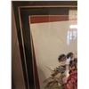 Image 4 : 3 Framed Floral Artworks Under Glass with Raised Accents
