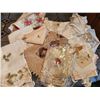 Image 1 : Decorative Table Linens with Embroidery and Lace Accents