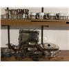 Image 1 : Electroplated Steel Dinnerware Set with Cups, Goblets, and Serving Pieces